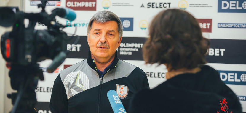 Olimpbet Суперлига. Николай Терновой: "У нас на счету каждый игрок. В первом тайме выпала левая крайняя, ее некем заменить" (ВИДЕО)