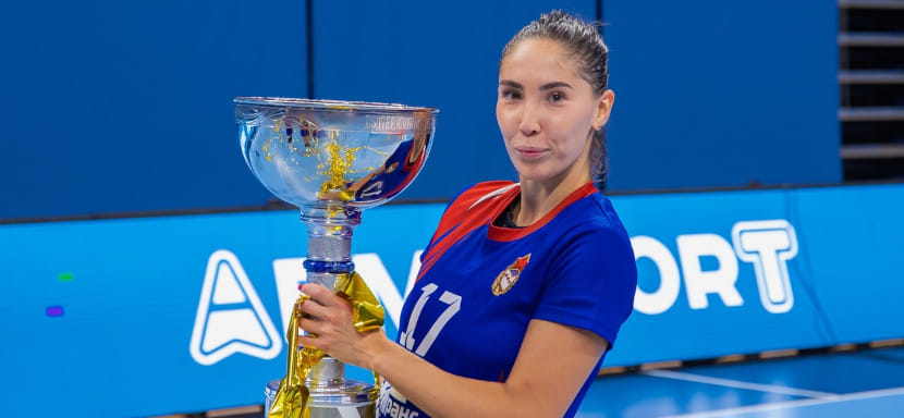 Olimpbet Суперлига. Альбина Мурзалиева: "Помимо трофеев я старалась быть лучшей версией себя в каждом матче"