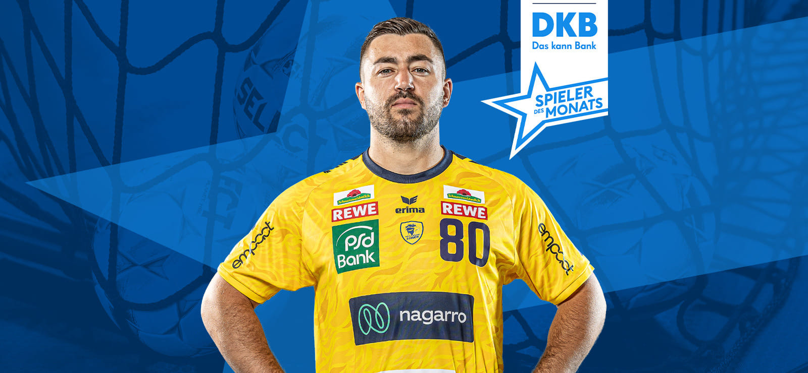 Янник Кольбахер из "Райн Лёвен" назван игроком декабря в немецкой бундеслиге. Он опередил Матиаса Гидселя на 3 процента голосов