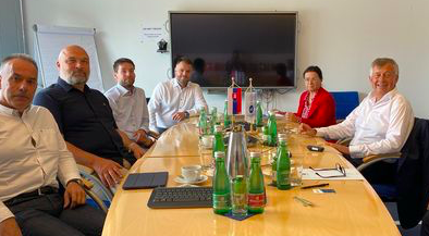 В офисе ЕГФ прошла первая с 10 марта рабочая встреча — с делегацией Словацкой федерации гандбола