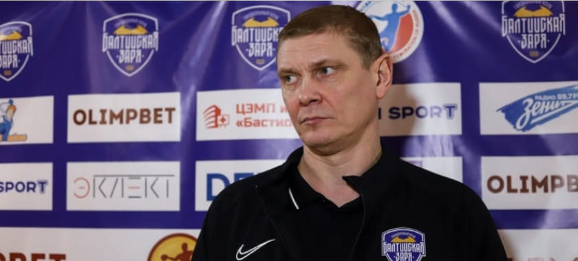 Olimpbet Суперлига. Игорь Поляков после матча с "Лучом": "Я недоволен судейством, в концовке были ошибки" (ВИДЕО)