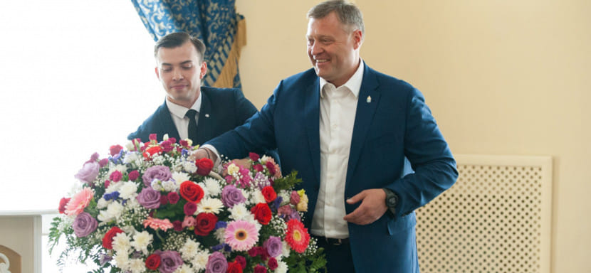 Суперлига. Игорь Бабушкин — представителям "Астраханочки": "Неслучайно вас называют гордостью Астраханской области"