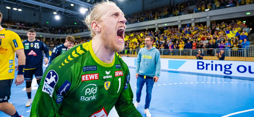 9 мячей Оскара Суннефельдта не уберегли "Гёппинген" от минимального гостевого поражения в матче бундеслиги с "рейнскими львами"