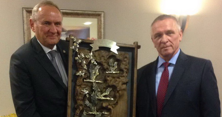 Президент БФГ Владимир Коноплев обсудил с польским коллегой возможность совместной заявки на проведение Евро-2026