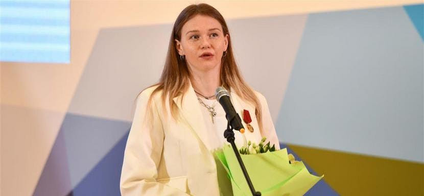 Россия. Серебряный призёр Игр Олимпиады в Токио Ксения Макеева награждена медалью ордена "За заслуги перед Отечеством" первой степени