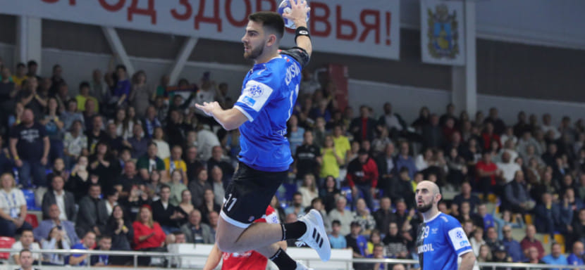 SEHA-Gazprom League. Ставропольский "Виктор" обыграл в Могилёве "Машеку" и закрепился на третьем месте в группе "Б"