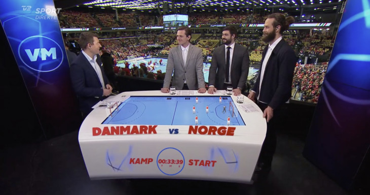 Прогресс не стоит на месте: на датском телевидении опробовали технологию дополненной реальности для наглядного объяснения тактики