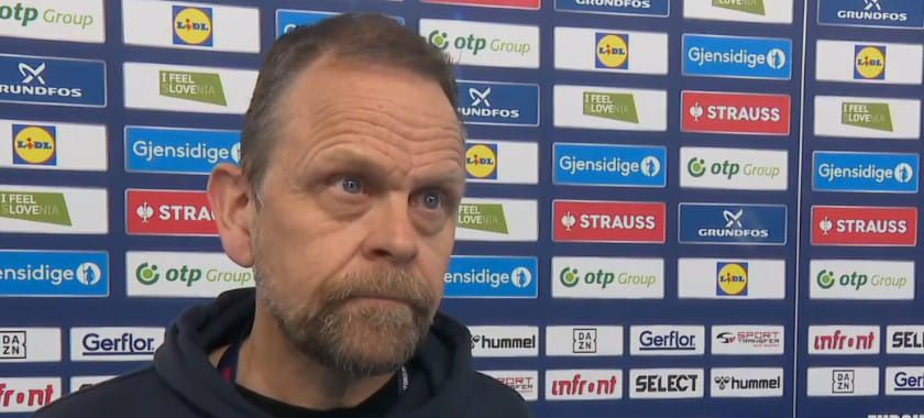 ЧЕ-2022. "Да пошёл ты". Главный тренер сборной Норвегии Торир Хергейрссон сорвался на журналиста во время интервью