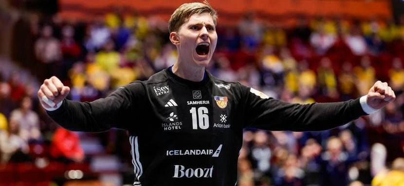 Голкипер сборной Исландии Виктор Халльгримссон — автор лучшего сейва в основном раунде ЧЕ-2026 (ВИДЕО)