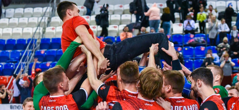 Olimpbet Cуперлига. Тренер "Пермских Медведей" Евгений Степанов: "Показали, что можем выиграть у любого соперника" (ВИДЕО)