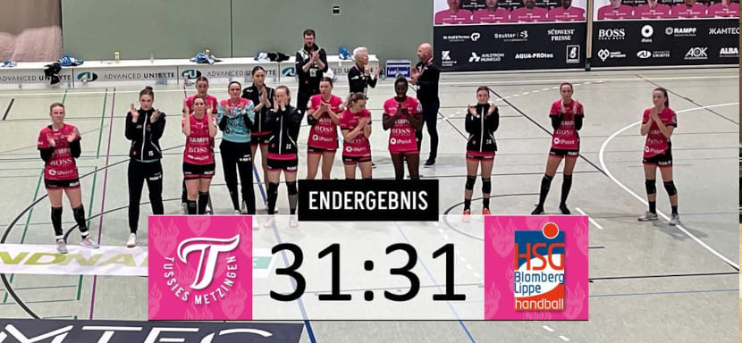 Бундеслига. "Метцинген" и "Бломберг-Липпе" сыграли вничью, "Тюрингер" победил и сократил отставание от конкурентов в борьбе за бронзу