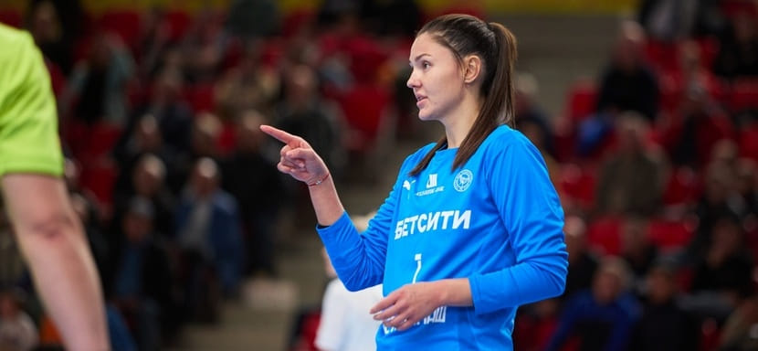 Анастасия Рябцева: "Можно было сыграть получше. В первом тайме у меня один отбитый мяч"