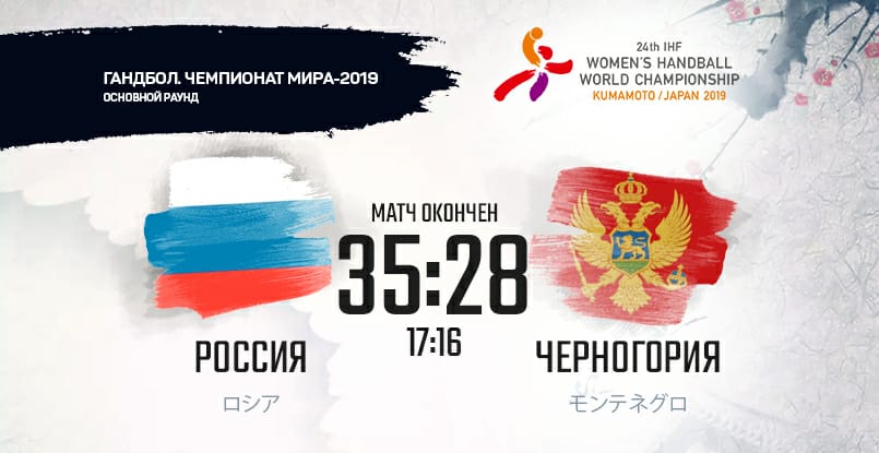 ЧМ-2019. Сборная России обыграла команду Черногории и первой на чемпионате за тур до окончания основного раунда вышла в полуфинал