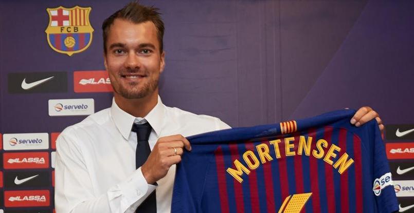 Левый крайний "Барселоны" Каспер Мортенсен прооперирован. Датчанин пропустит около пяти месяцев
