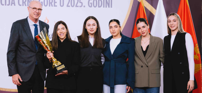 Сборная Черногории признана олимпийским комитетом страны самой успешной женской командой 2025 года