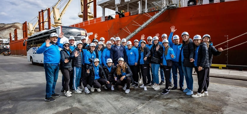 Россия. Во время паузы в Суперлиге "Черноморочка" побывала на экскурсии по терминалам компании "ДелоПортс"
