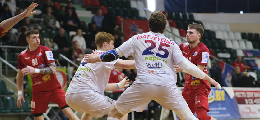 "Мешков Брест" победил "Кронон" в первом матче 1/2 финала мужского чемпионата Беларуси, СКА справился с "Машекой"