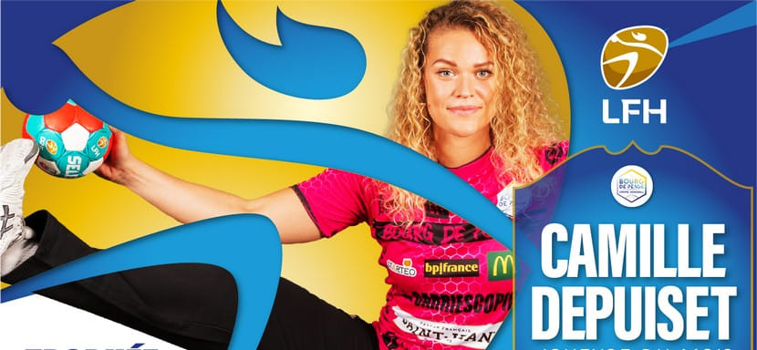 Франция. Вратарь "Бур-де-Пежа" Камиль Депюизе признана лучшей гандболисткой чемпионата в сентябре