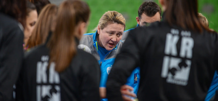 Лига чемпионов. Наталья Дерепаско: "Нам повезло во втором тайме, что Бельк получила красную карточку и стало меньше забот"