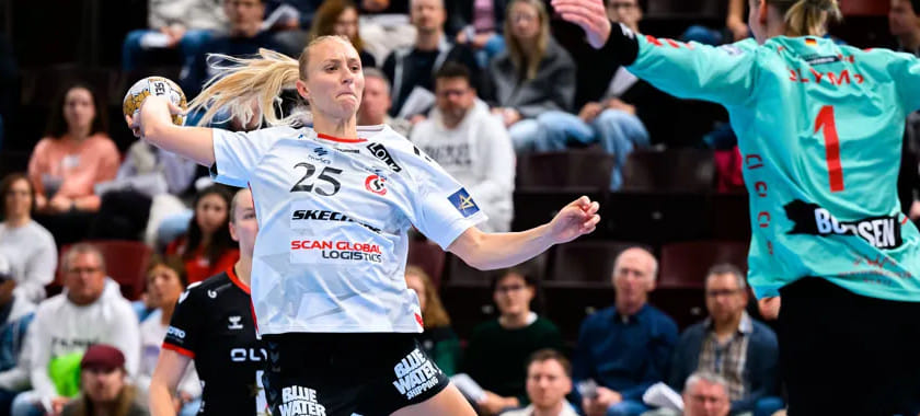 Полусредняя Хенню Рейстад из "Эсбьерга" возглавляет рейтинг бомбардиров Лиги чемпионов со средними 10,3 гола за матч