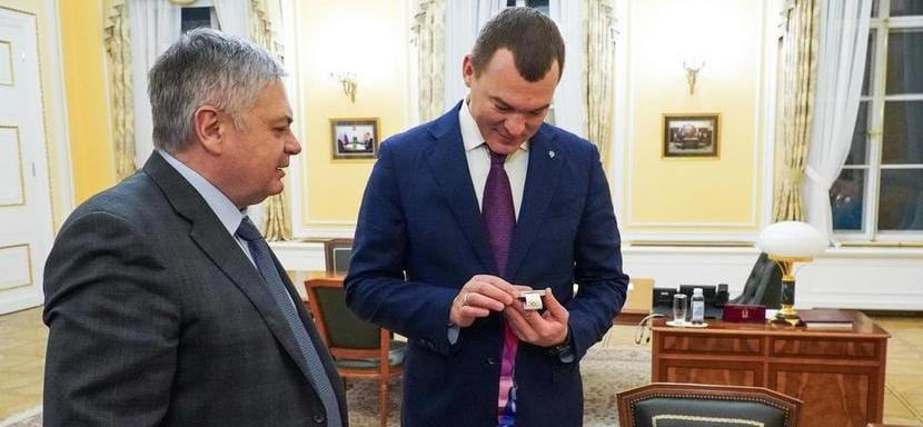 Председатель Высшего совета ФГР Сергей Шишкарёв и министр спорта РФ Михаил Дегтярёв обсудили состояние дел в российском гандболе