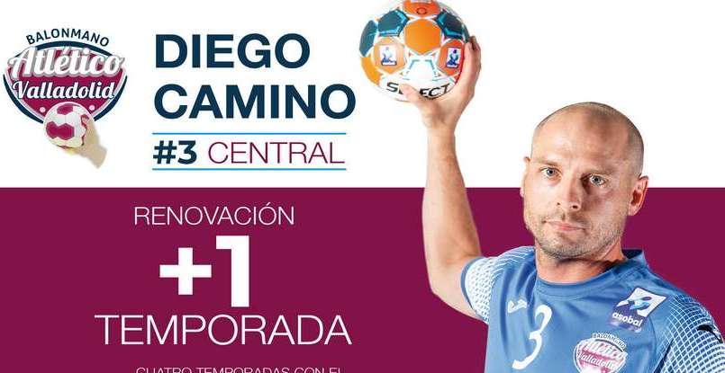Испания. "Вальядолид" продлил контракты с капитаном Диего Камино и еще тремя гандболистами