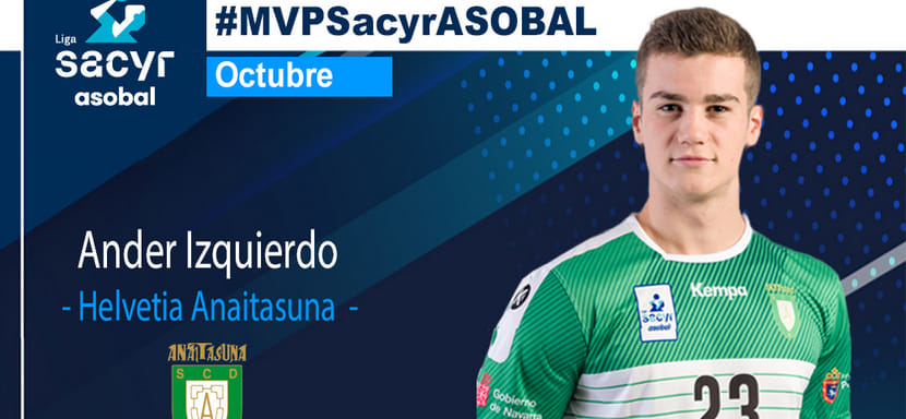 Испания. Разыгрывающий "Анайтасуны" Андер Искьердо признан лучшим игроком лиги ASOBAL в октябре