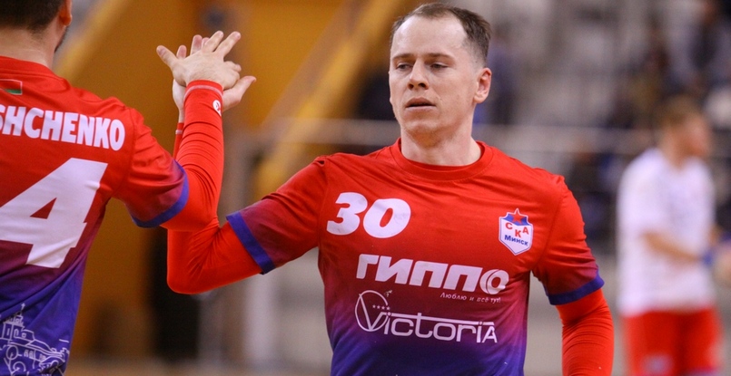 Беларусь. Правый крайний минского СКА Денис Рутенко: "Гонка за "золотом" закончена? Думаю, да"