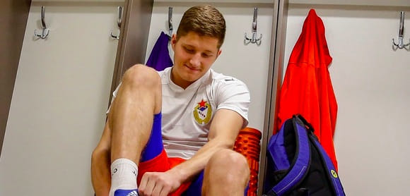 Суперлига. Валентин Воробьев: "Хотелось расти профессионально, а в ЦСКА подобрались опытные и мастеровитые игроки"