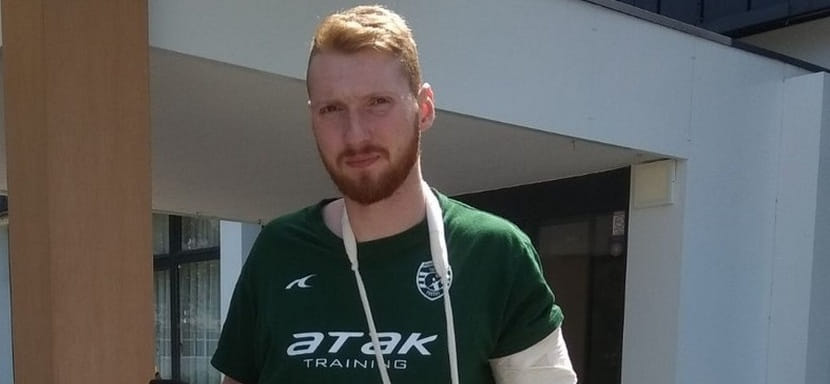 Словакия. Российский универсал Роман Царапкин приступил к индивидуальным тренировкам после операции на левой руке