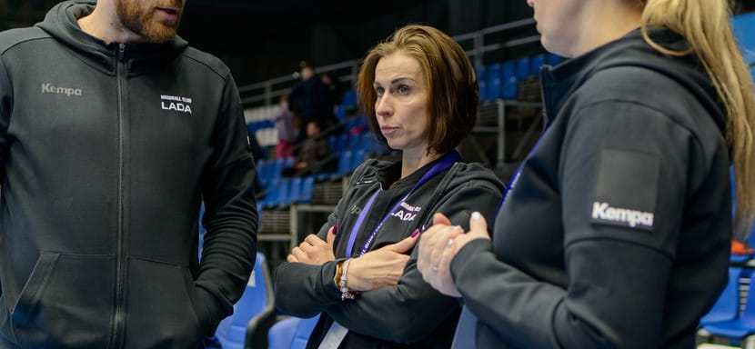 Olimpbet Суперлига. Екатерина Маренникова: "Не знаю, что у нас творится с гандболистками. Видимо, они решили, что у них сегодня "нелётный день"