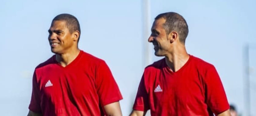 Франция. Тьерри Омейе, Никола Карабатич, Амандин Лейно и другие сыграли в гандбол на свежем воздухе на проводах Микаэля Гигу из профессионального спорта (ФОТО)