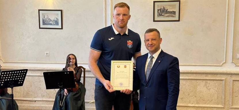 Беларусь. Руководство города и области поздравило гандболистов клуба "Мешков Брест" с завоеванием 15-го чемпионского титула