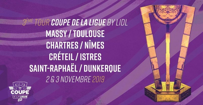 Франция. Состоялась жеребьевка третьего раунда Кубка лиги. "Сен-Рафаэль" Гайдученко сыграет с "Дюнкерком" Грамса