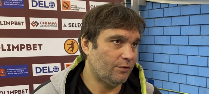 Olimpbet Суперлига. Олег Кулешов о матче с "Уфой-Алисой": "Хотели проверить различные сочетания, в том числе в обороне"