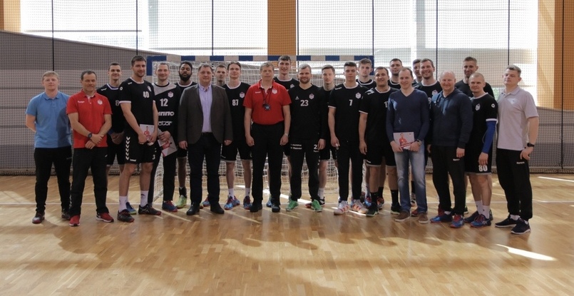 Беларусь. Гандболисты минского СКА провели заключительную тренировку и ушли в отпуск