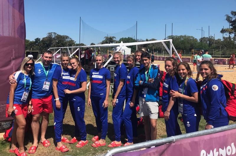 Юношеская Олимпиада. Пляжный гандбол. Сборная России обыграла команду Гонконга