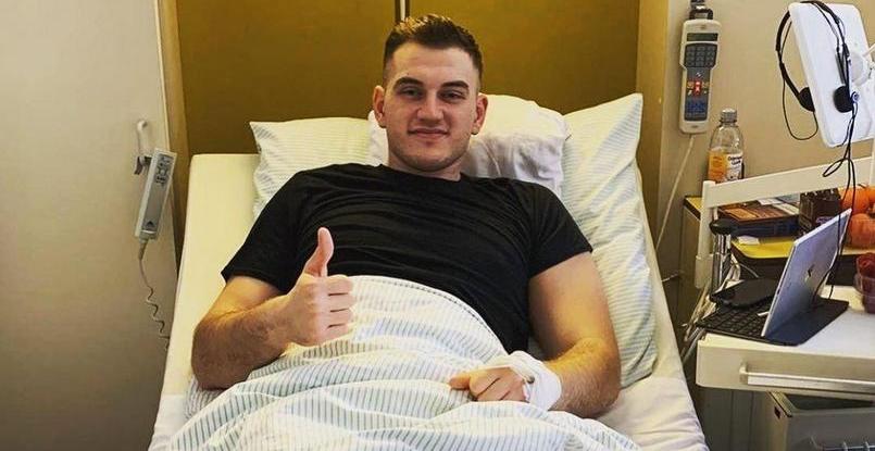 Беларусь. Линейный БГК имени Мешкова Даниэль Андреев перенес операцию на колене и пропустит от шести до восьми месяцев