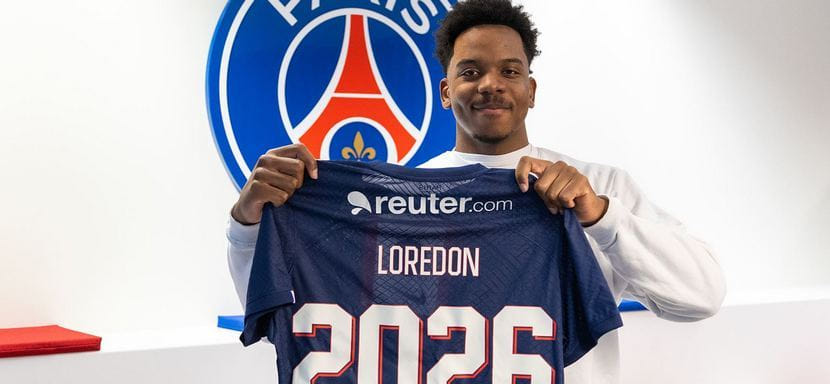 Франция. 20-летний линейный Готье Лоредон подписал профессиональный контракт с "Пари Сен-Жермен"