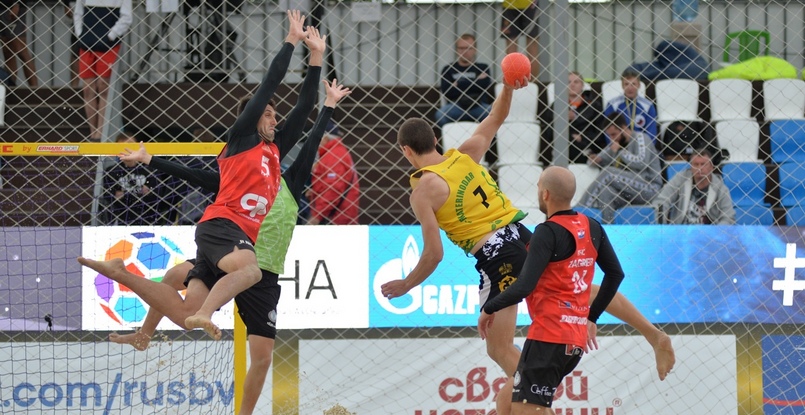 Пляжный гандбол. В финале мужского турнира московского этапа Евротура сыграют хорватский "Детоно" и российский "Екатеринодар"