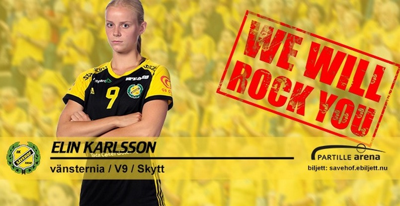 Швеция. Левая полусредняя "Севехофа" Элин Карлссон продлила контракт с клубом