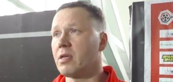 Суперлига. Дмитрий Бочарников о поражении "Каустика" от "Виктора": "Забросили 30 мячей, могли, наверное, и больше. Но без защиты это невозможно"