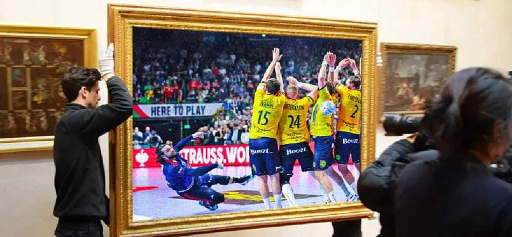 ЧЕ-2024. Во Франции шутят, что фотографию, запечатлевшую момент броска Элоима Пранди, разместили в Лувре