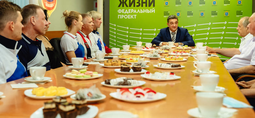 Алексей Алексеев, Екатерина Маренникова и Ольга Фомина посетили торжественный прием олимпийцев у министра спорта Самарской области