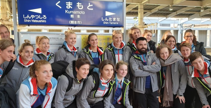 ЧМ-2019. Сборная Германия с Юлией Бенке в составе прибыла на турнир в Кумамото