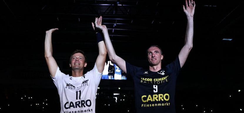 Германия. Состоялся прощальный матч легенд "Фленсбурга" Лассе Свана и Хольгера Гландорфа