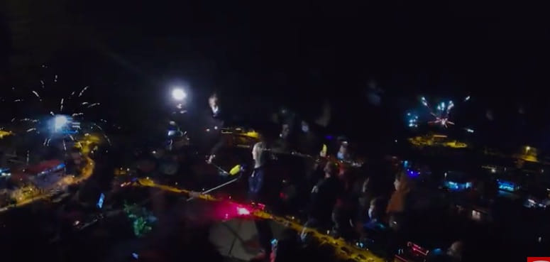 ЧЕ-2020. Грандиозный фейерверк в родном городе Теи Пиевич — в Плоче голкипера сборной Хорватии поздравили с бронзовой медалью (ВИДЕО)