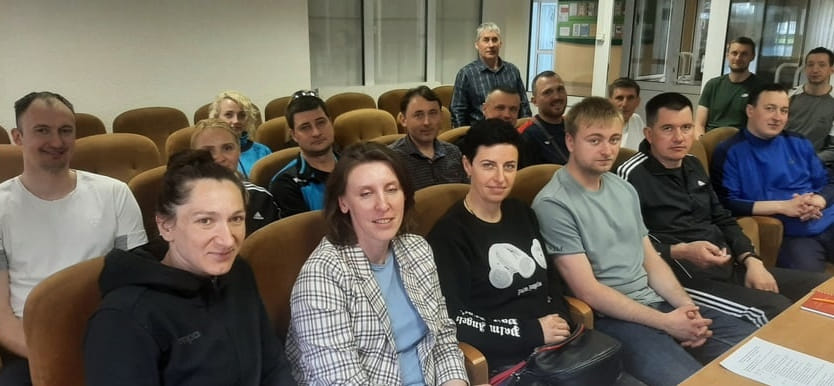 Беларусь. 16 тренеров по гандболу получили лицензии ЕГФ и БФГ. На семинаре выступили Никита Вайлупов и Лилия Артюхович