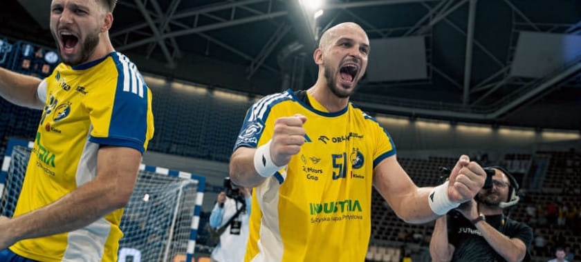 Линейный "Кельце" Артём Королёк — обладатель "Золотого мяча"-2025. Он — лучший гандболист России и Беларуси в уходящем году