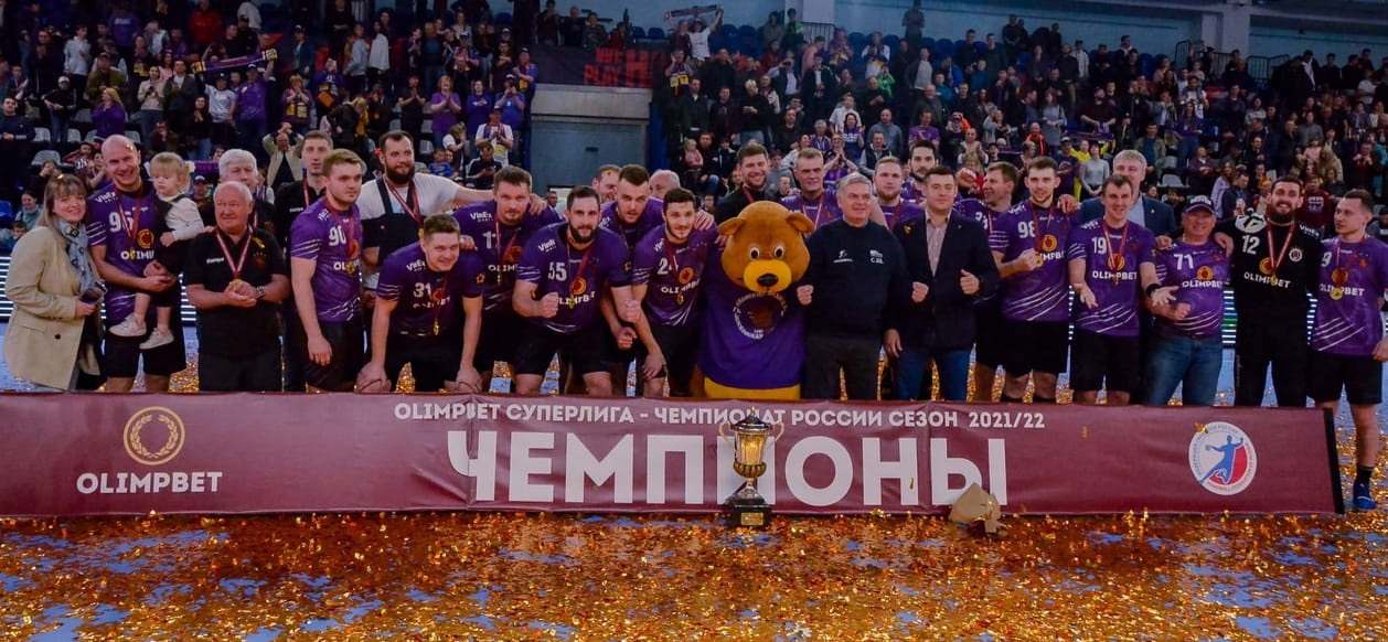 Olimpbet Суперлига. Завершился сезон в мужском турнире. "Чеховские медведи" стали чемпионами, ЦСКА с серебром, "Нева" — с бронзой